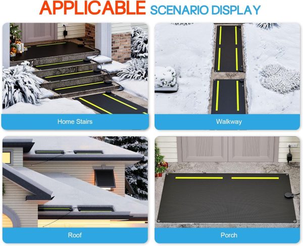 Heated Snow Mat Happy Tao Graphene Walkway-7