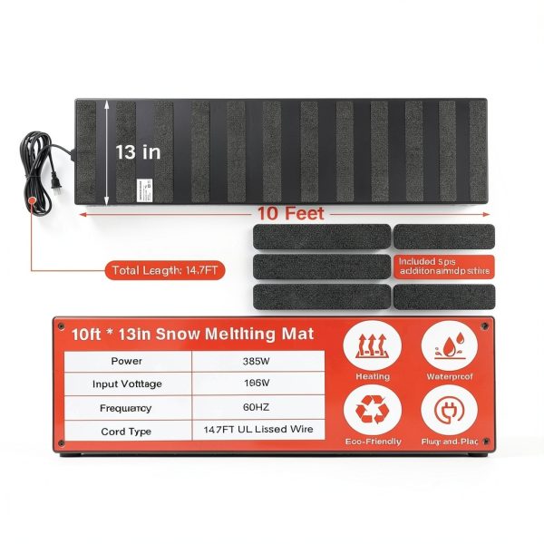 ANWEOR Heated Snow Melting Mat Graphene Energy Efficient-1