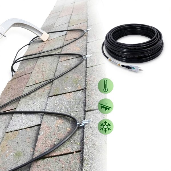 SnulyHeet Gutter Heat Cable Self Regulating 75ft-3