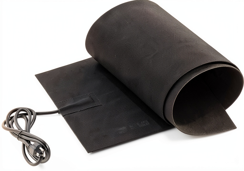 Timgle heated snow melting mat installed at a home entrance