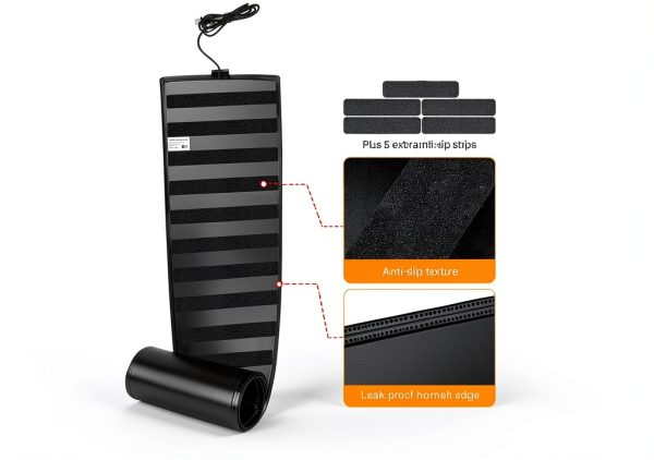 HETFOENT Snow Melting Mat Black 13x10FT Outdoor-3