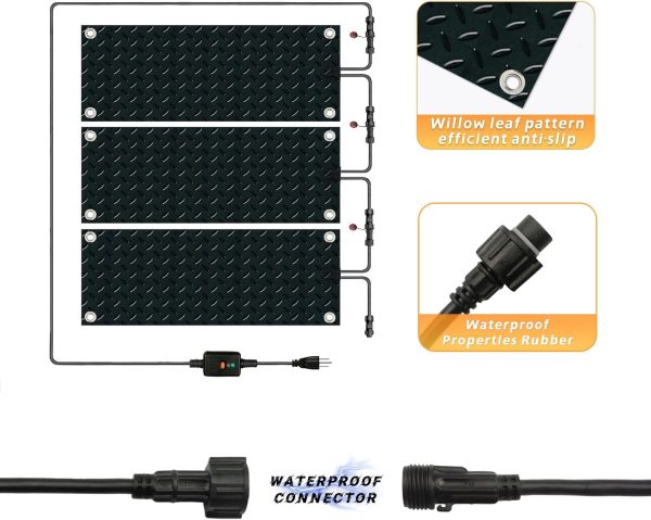 De-Icing Cable BUAEL Snow Melting Rubber Mat-4