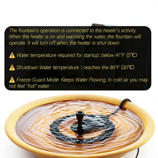 SAC SMARTEN ARTS Bird Bath Heater Deicer Fountain Pump-1
