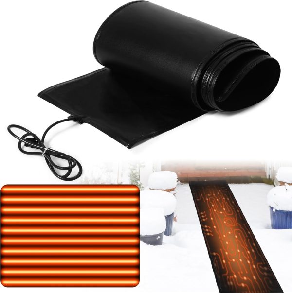 Baquler Snow Melting Mat Efficient Deicing Safe Outdoor Use-0