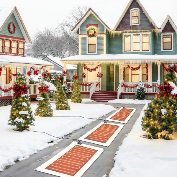 Uniflasy Heated Snow Mat 71C Rubber Outdoor-7