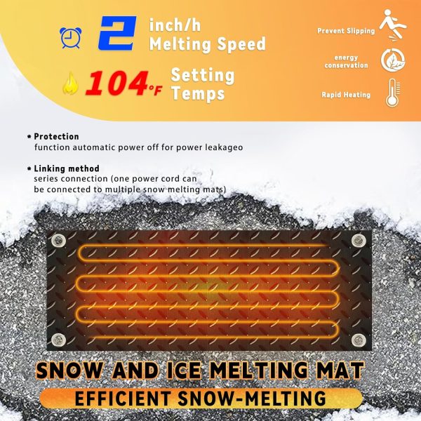 De-Icing Cable BUAEL Snow Melting Rubber Mat-1