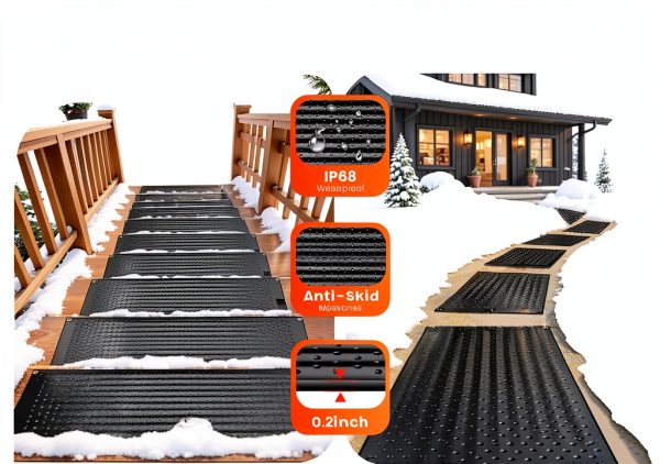 Heated Snow Mat Kfonla Rubber Outdoor Safety-3