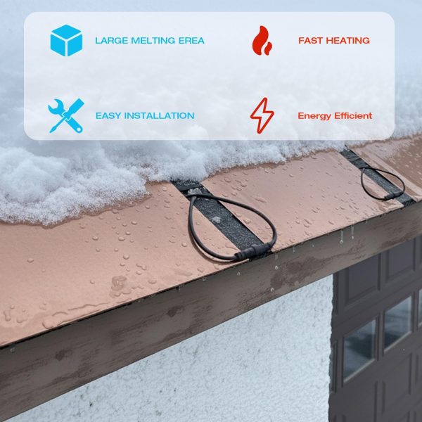 Gutter Heater Roof Snow Melting System H&G Lifestyles DIP12-6