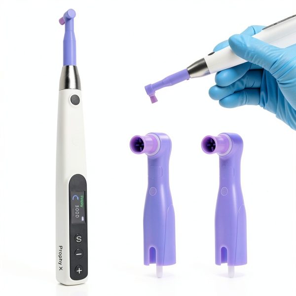Dental Polishing Kit SKATTOOTH Cordless 6-Speed Polisher LCD Display-0