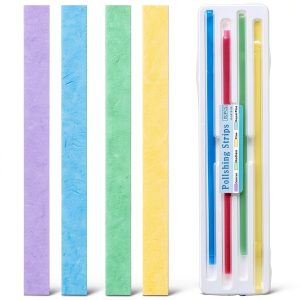 Dental Polishing Strips GLI Smile 80 pcs Pre Cut Resin 4 Sizes-0