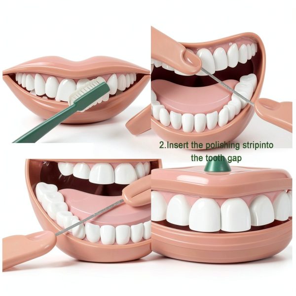 Dental Polishing Strips GLI Smile 80 pcs Pre Cut Resin 4 Sizes-1