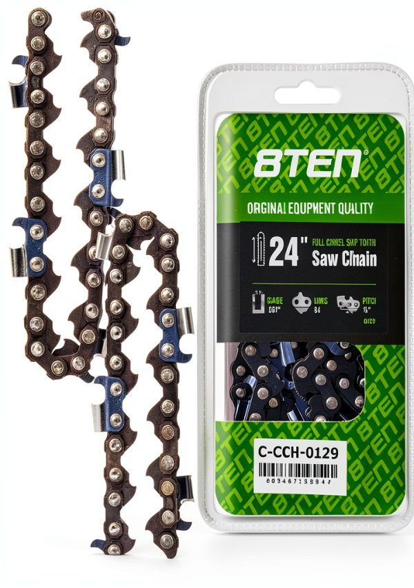 8TEN 24" Chainsaw Guide Bar & Chain .063 3/8 84DL for Stihl MS660 MS440 GB Silver Streak 30030009831 36RS84E-1
