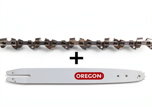 Oregon 16-Inch Replacement Chainsaw Bar and S55 AdvanceCut Chainsaw Chain Combo, 55 Drive Links, Pitch: 3/8", .050" Gauge (105668), fits several Stihl models, Grey-1