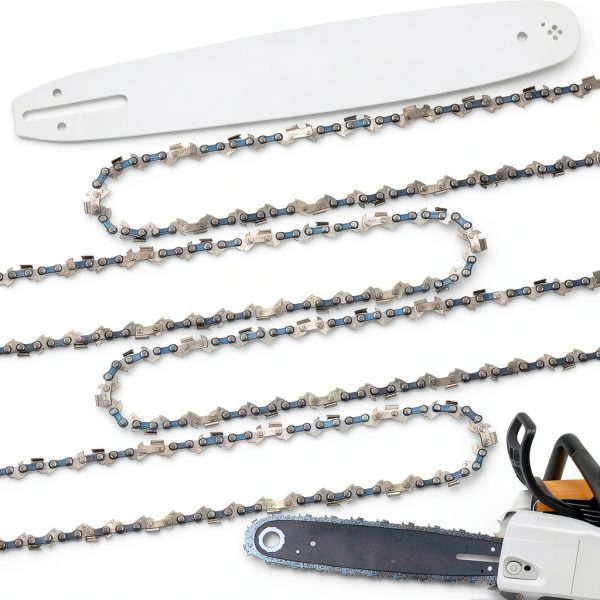 Chainsaw Chain 18" 3/8" LP Bar Combo Loggers Art Gens 4 Chains + Bar-0