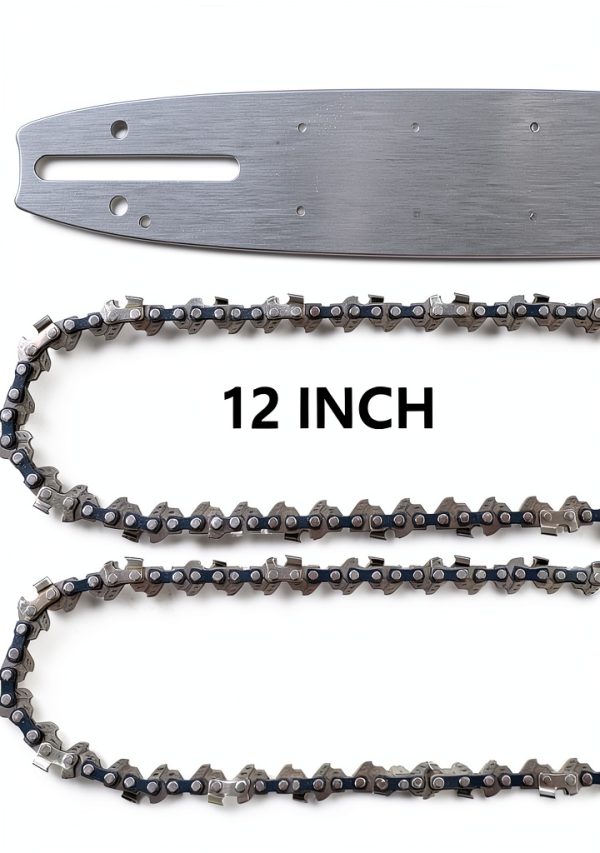 12 Inch Chainsaw Chain & Guide Bar Aporozona 3 8 Pitch .050 45-Link-3